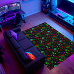 80s warp zone rug for gaming rooms and stream setups