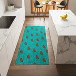 Machine washable rug compatible with robot vacuum cleaner