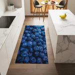 Deep blue kitchen rug for stylish interiors