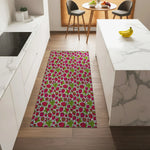 Machine washable berry fusion rug for kitchen floors